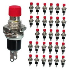 30pcs Red SPST momentary Miniature Push-Button switches Normally Red 30Pcs