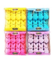 Easter Peeps 40 Flavored Marshmallow Bunnies Gluten Free 10 Each Flavor