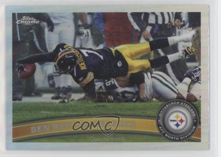 2011 Topps Chrome Refractor Ben Roethlisberger #120 gu3