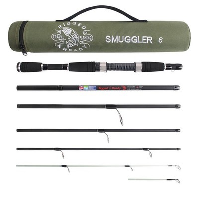 Smuggler 6 Compact Portable Travel Fishing Rod & Case 7.3  spin,general fishing