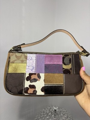 Vintage Coach Holiday Patchwork Demi Bag RARE Y2K Complete Set