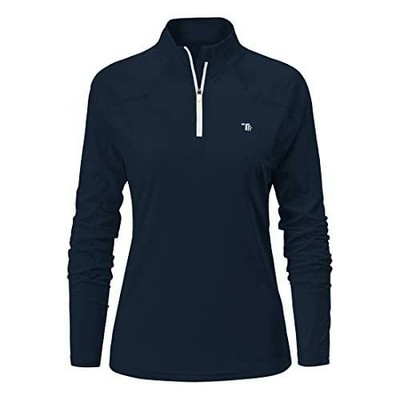 Damen-Sportshirt mit langem Ärmel donhobo XL - marineblau B-WARE