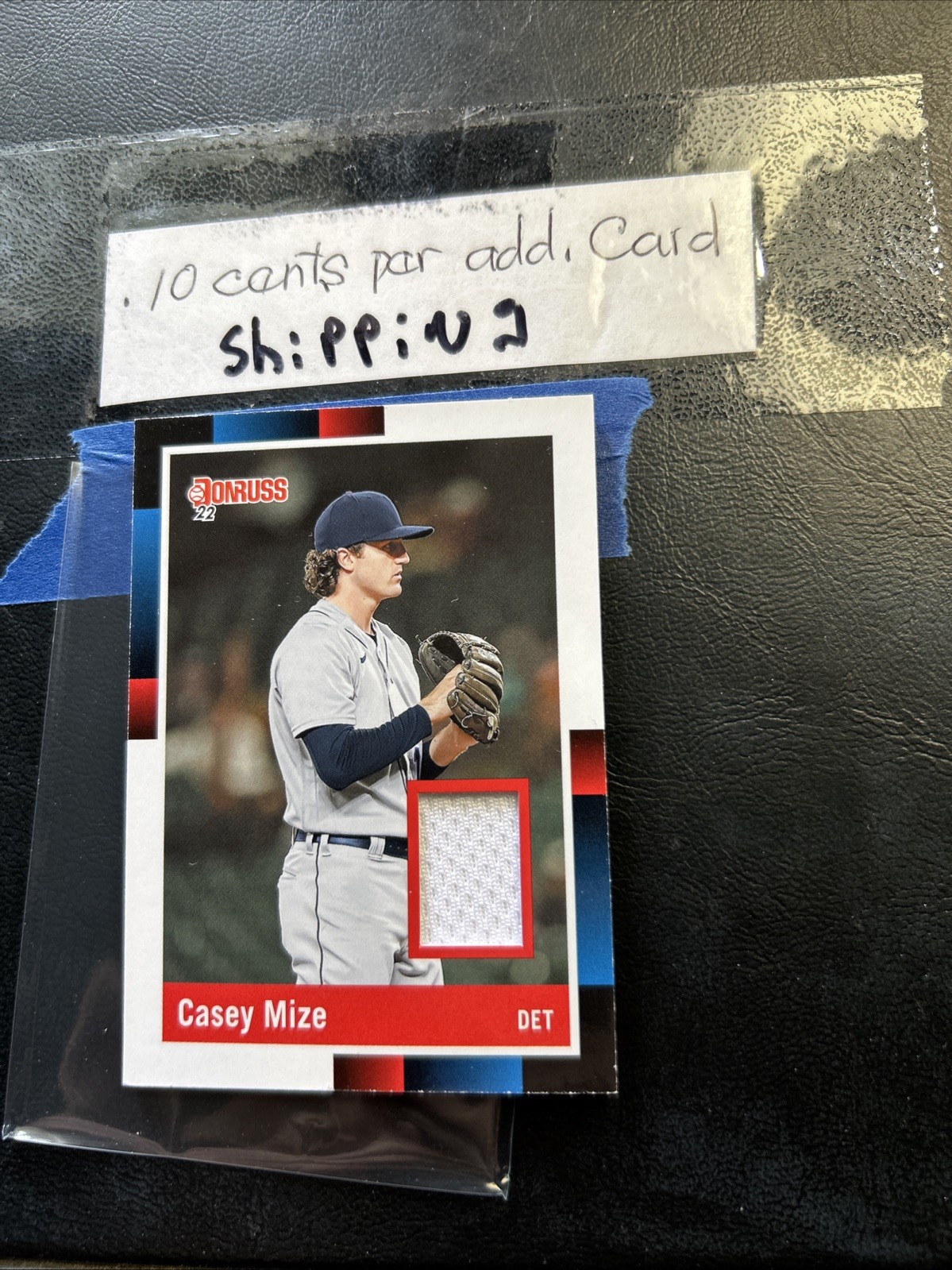 Casey MIZE Detroit Tigers 2022 Panini Donruss Retro Materials 1988 Cb8