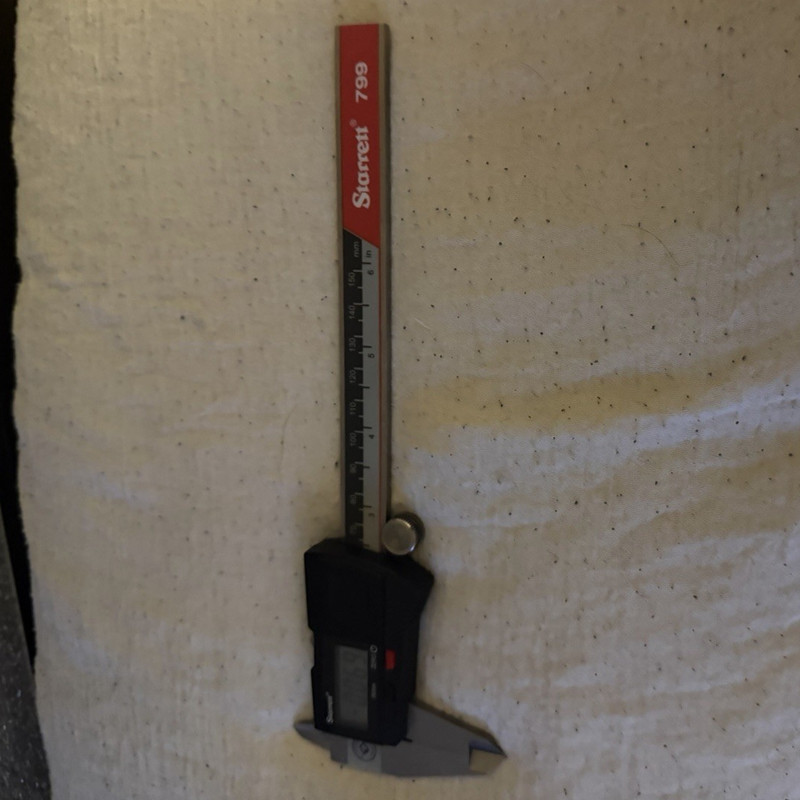 Starrett 799 Digital Caliper 0-6 in Range, 0.0005 in Resolution, LCD
