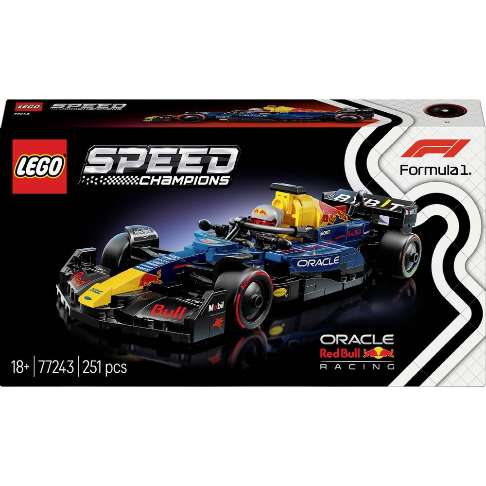Maquette de course LEGO Speed Champions 77243 Red Bull Racing RB20 F1 en plastique injecté dur
