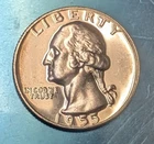 1955 Washington Quarter AU – 90% Silver – Uncertified – Excellent Detail