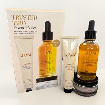 JVN Complete Trusted Trio Pre-Wash Scalp Oil Air Dry Cream Recovery Serum