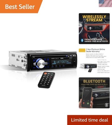 Sound Storm In-Dash Bluetooth Car Stereo: MP3, CD, AUX Input & Wireless Control