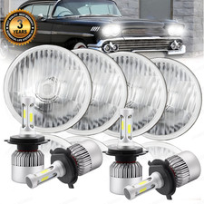 Dot 4x 5.75led Headlights For Chevy Impala El Camino Corvette Chevelle Halo Drl Dot 4x 5.75led Headlights For Chevy Impala El Camino Corvette Chevelle Halo Drl
