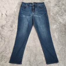Time and Tru High Rise Midwash Straight Leg Jeans Women's Size 18