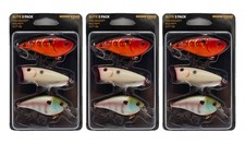 (Lot of 3) Booyah Elite Hardbaits 3P Lipless Crank Popper Squarebill Kit PK3BYA4