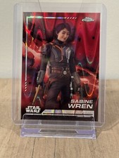 2024 Topps Chrome Star Wars Sabine Wren Red RayWave Refractor 3
