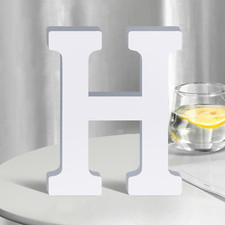 White Wooden Letters 8 Inch for Wall Decor,Large Unfinished Wood Letters for Hom