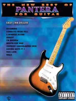 THE NEW BEST OF PANTERA FOR GUITAR MUSIC BOOK EASY TAB DELUXE RARE NEW ON SALE