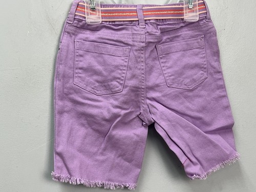 Garanimals Girls Purple Denim Bermuda Shorts w/ Belt - Picture 2 of 10