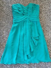 Davids Bridal Size 4 Teal Dress
