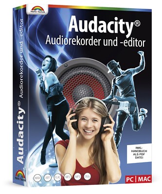 Audacity   - Musik bearbeiten,konvertieren,schneiden,aufnehmen inkl.PDF Handbuch