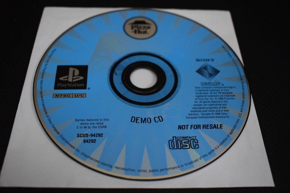 Pizza Hut Demo Games Disc SCUS #94292-94292 (1998, Playstation 1