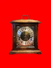 Vintage St. James Holland Bracket Mantel Clock Westminster Chime Hermle Late20th