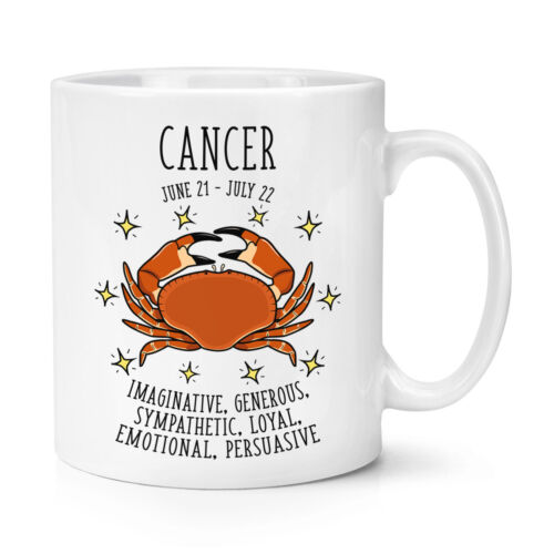 Cancer Horoscope 10oz Mug Cup - Horoscope Star Sign Astrology Zodiac Birthday - Zdjęcie 1 z 1