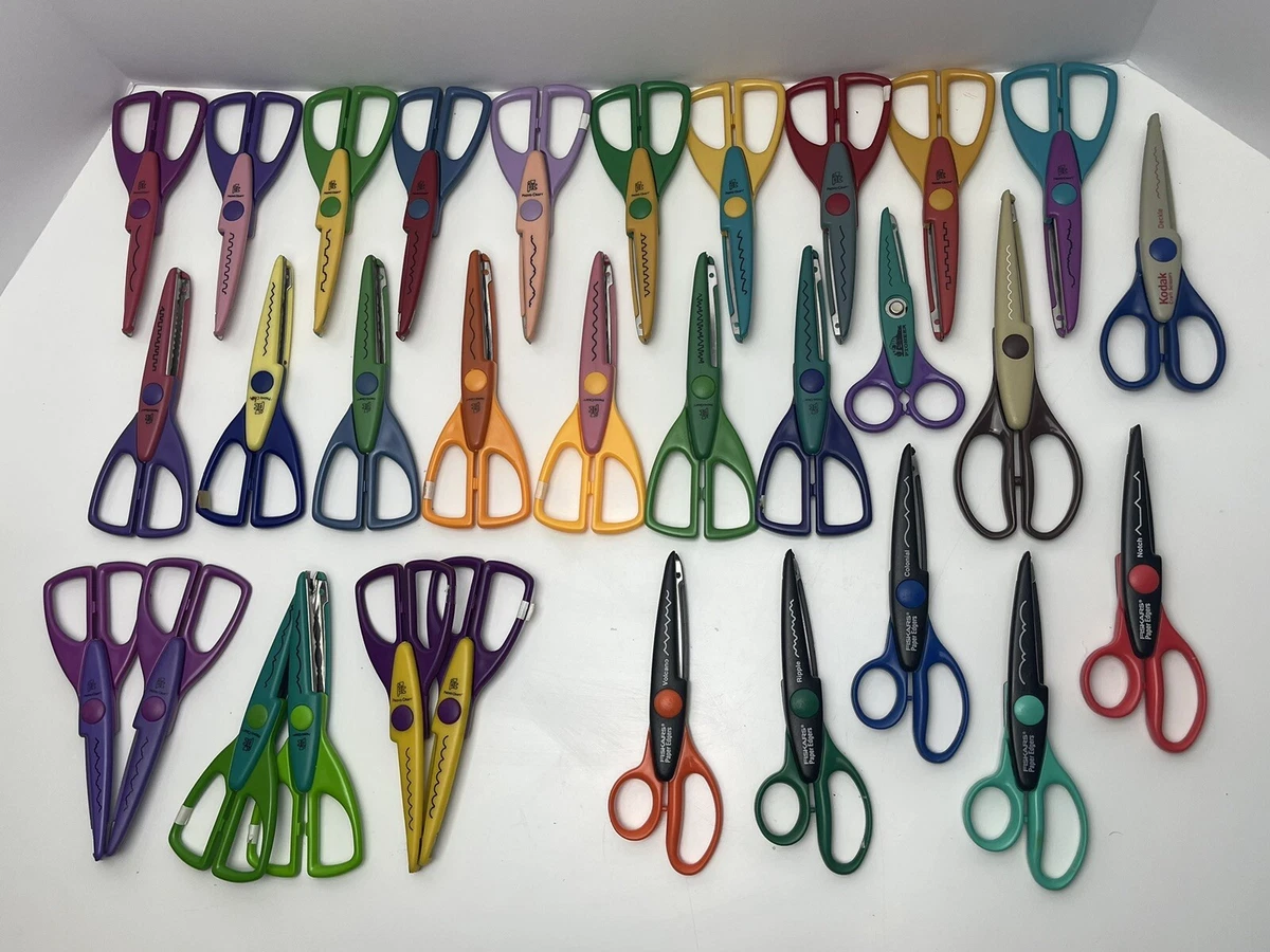 Lot of 30 Decorative Edge Scrapbooking Scissors Crafts Provocraft Kodak Fisker