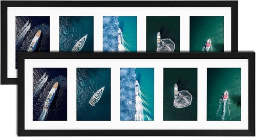 Lightweight Aluminum 4x6 Photo Collage Frames - Horizontal & Vertical Display - Picture 3 of 9