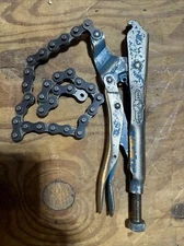 Vintage Petersen Vise Grip 20R Chain Clamp Locking Pliers Made in USA