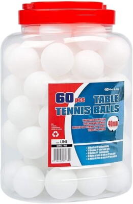 Ping Pong Ball Tischtennisball Tischtennisbälle 120 Stück 40mm Get&Go (2x60 SET)