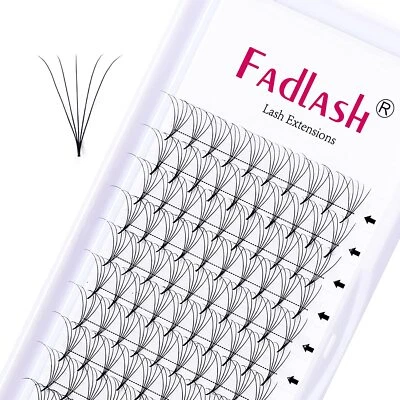 PRE MADE Russian Volume Fan Lashes 3D-20D C/D Curl 8-14mm Pointy Base Fadlash