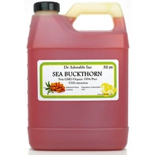 Pure Sea Buckthorn Fruit Oil by Dr.Adoroble 1 oz 2 oz up to Gallon Free Shipping