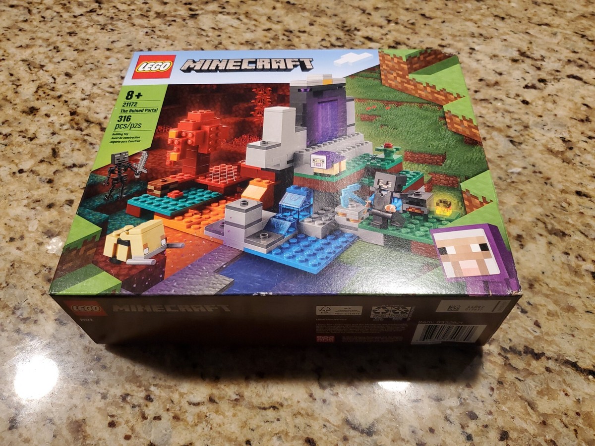 Lego Minecraft 21172 new The Ruined Portal Nether Either Skeleton