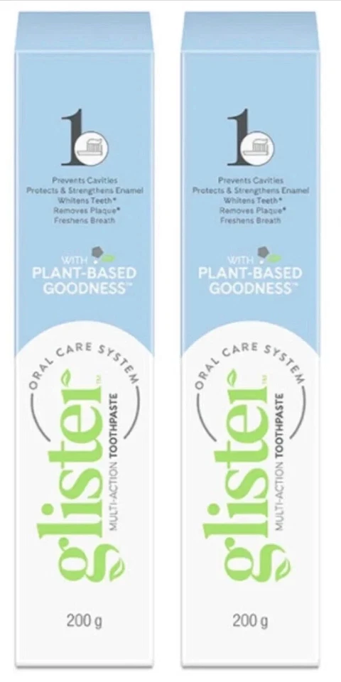 2X Amway GLISTER Multi-Action Fluoride Toothpaste 150ml/200g Great UK Offer