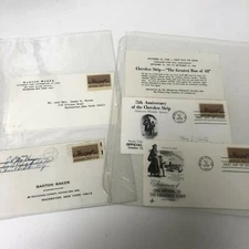 Lot of Cherokee strip First Day of Issue stamps and postcard collection 