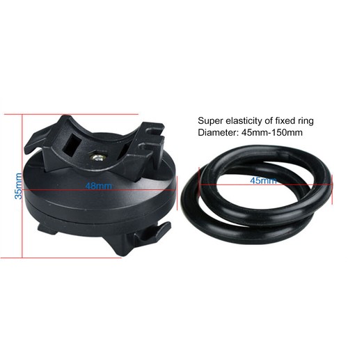 360 Swivel Bike LED Flashlight Mount Bracket Front Torch Holder Headlight Grips - Picture 6 of 7