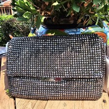 Ted Baker- GLITZET - Crystal Clutch/ Shoulder- Black- NWT- 250