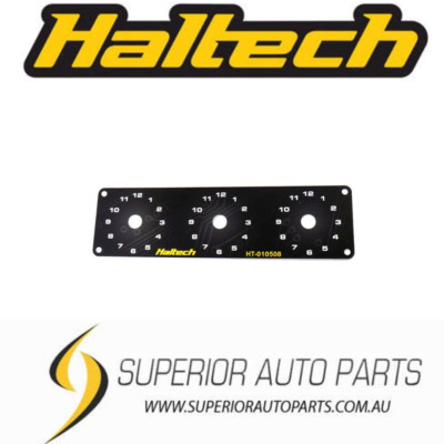 Haltech Triple Switch Panel Only - includes Yellow & Red knobs HT-010508