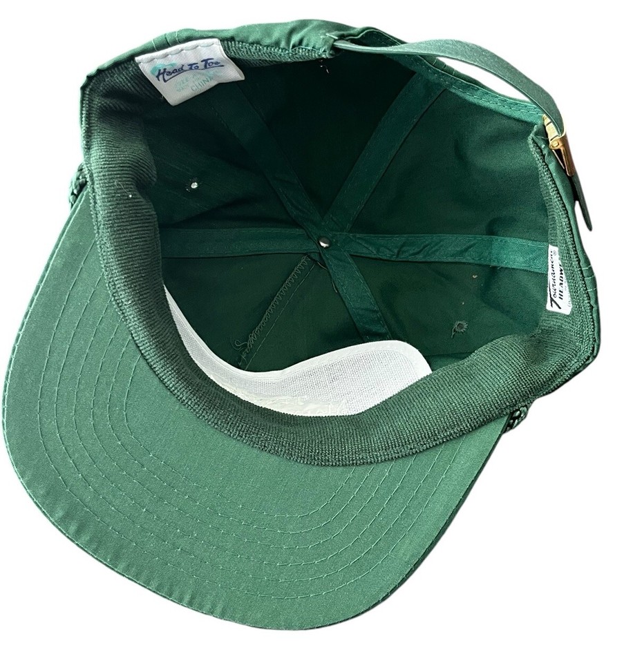 Vintage Tenneco Gas Marketing Company Hat Strapback Green Rope Brim