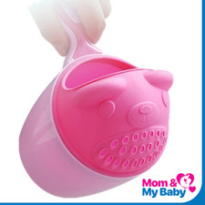 New Children Shower Spoons Child Washing Hair Cup, 2 Color Bath Tool For Kids.
