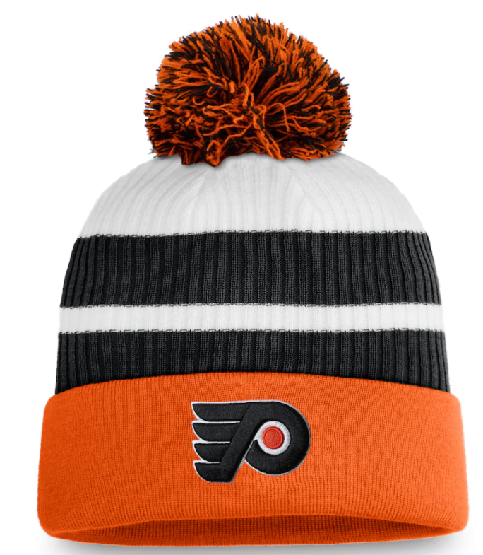 PHILADELPHIA FLYERS REVERSE RETRO FANATICS POM KNIT HAT | eBay display picture 3