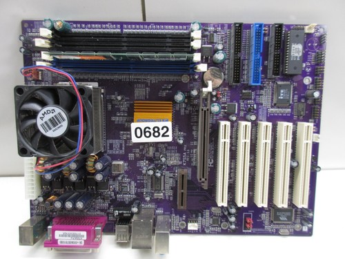 Lot carte mère ECS K7S5A AMD Athlon XP 1500+ 512 Mo