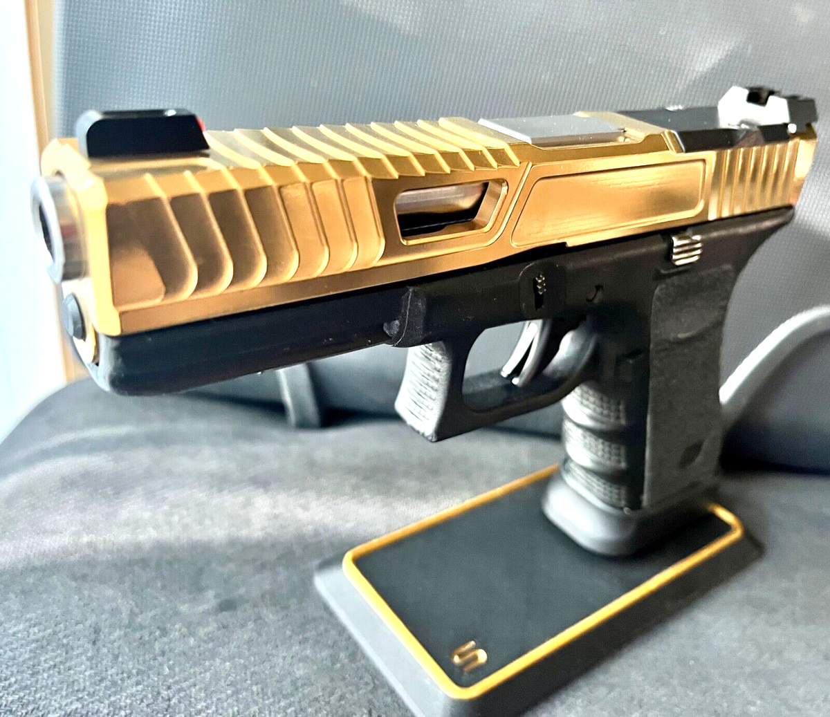 Zaffiri Precision Glock 17 Custom Gold Slide G17 Gen 3 Complete