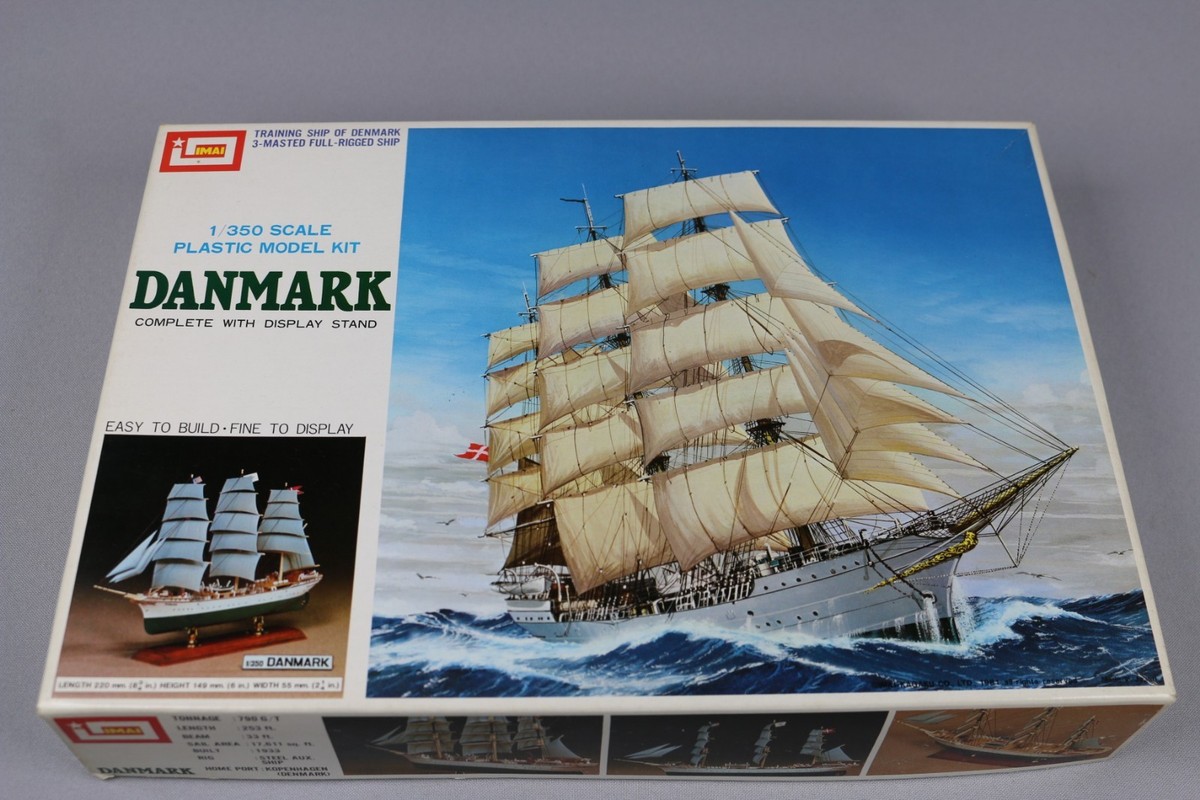 Maquette Bateau Imai 1/350 - B-938 Danmark - Trois-mâts école Danois - Neuf Sous Sachets