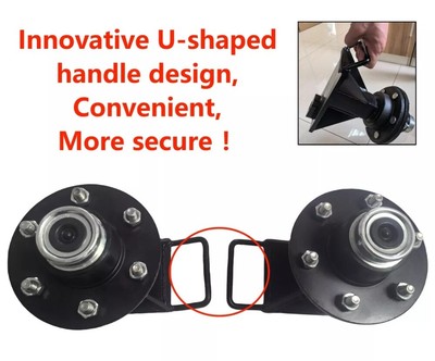 New upgrade 6x 5.5 Lug Superior Shipping Container Wheels, Bolt-on Spindle Kit 
