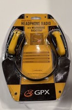 Vtg GPX Rugged Sports Headphone AM/FM Jogger Radio Retro AHP3610RSYEL NEW    
