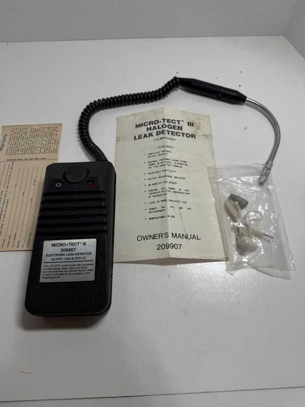 Micro-Tect III Halogen Leak Detector Model 209907 ( No Batteries)