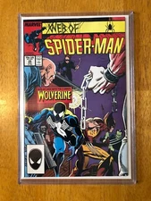 Web of Spider-Man #29 1987 NM+ Spider-Man Black Suit & Wolverine Cover Hobgoblin