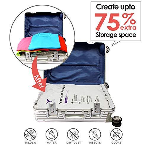 VMSTR Travel Vacuum Storage Bags with Electric Pump, 6 Pack Space Saver Bags for eBay