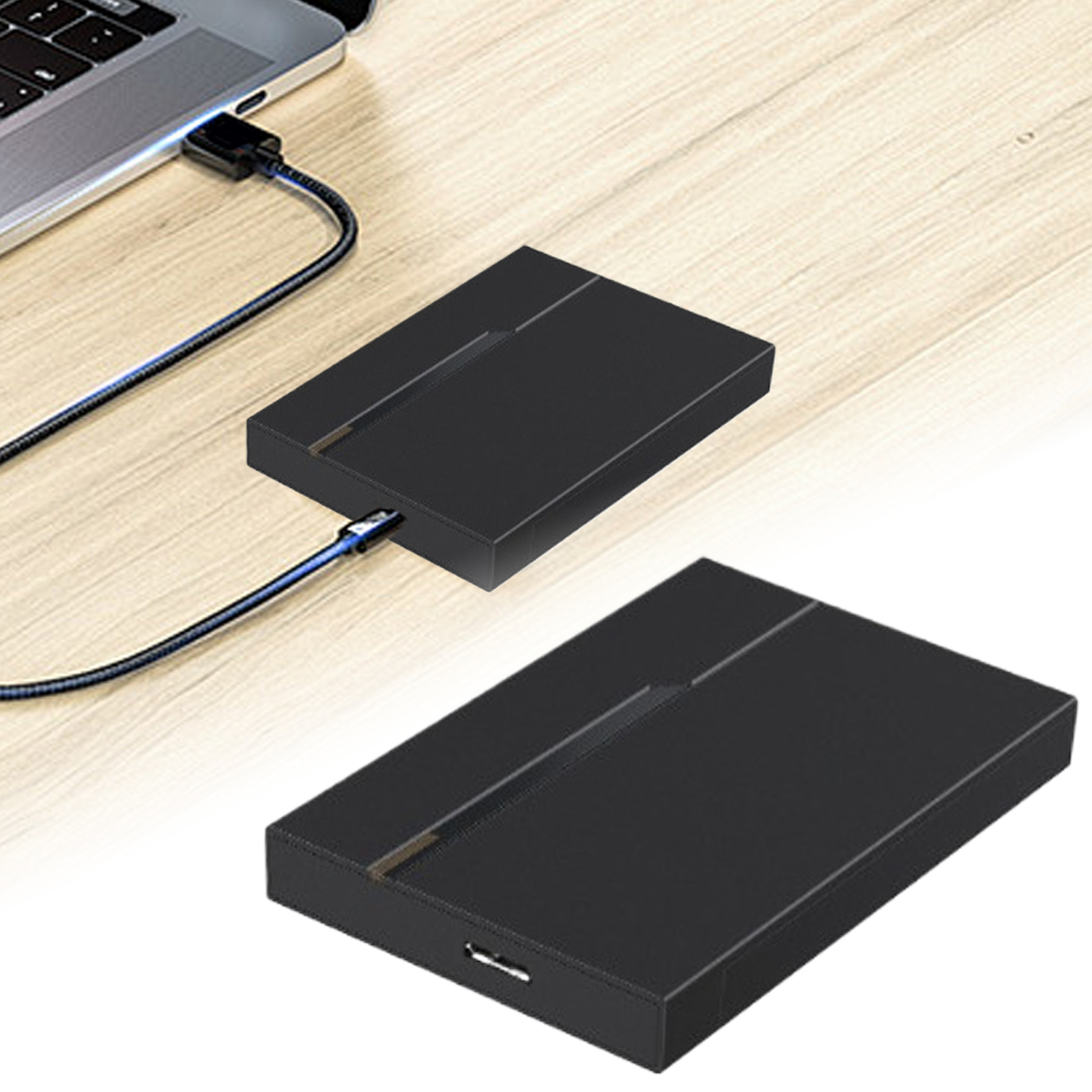 Hard Drive Case Portable External Hard Drive Box Plug-And-Play Design intensely-image