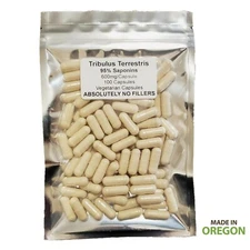 Tribulus Terrestris 95% Saponins NO FILLERS Vegetarian Capsules BEST DEAL