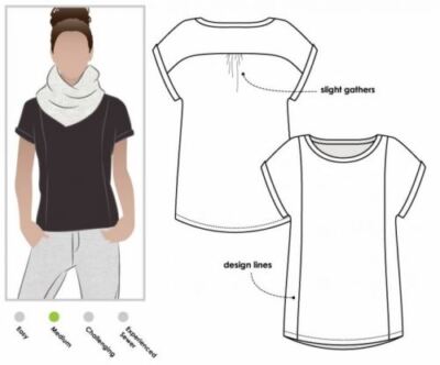 Style Arc Schnittmuster Courtney Top Größen 18-30
